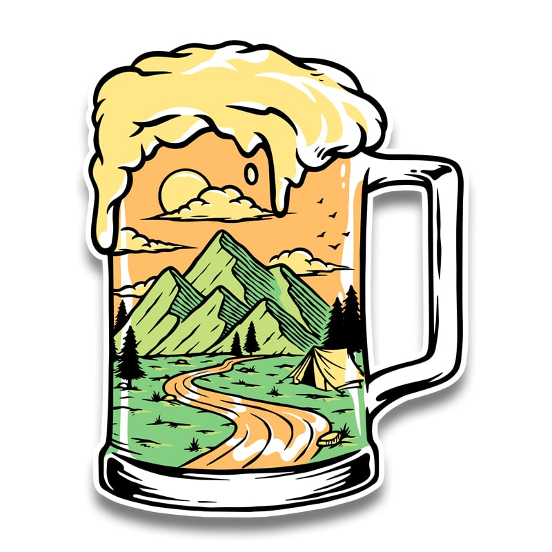 Beer Mug Sticker - Wildmerch