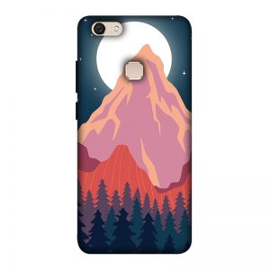 Big Moon and Mountain Vivo V7 Plus Mobile Cover