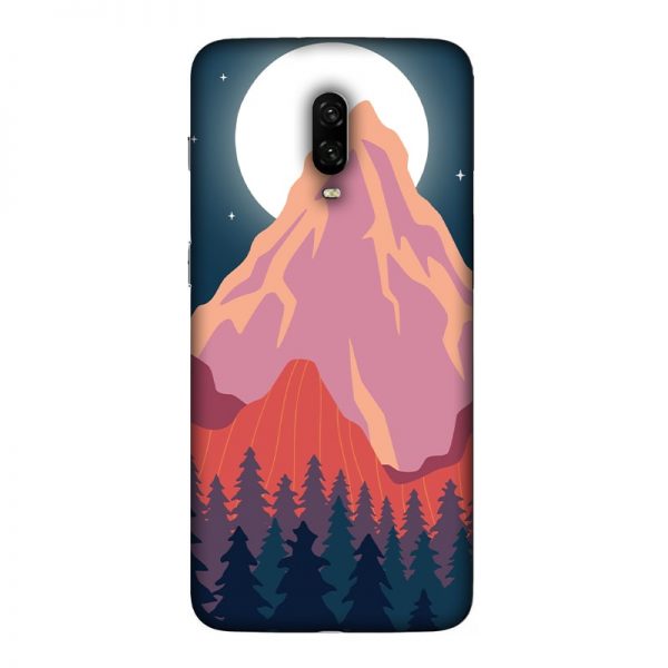 Big Moon and the Mountain OnePlus 6T Mobile Cover