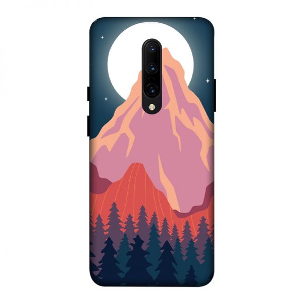 Big Moon and the Mountain OnePlus 7 Pro Mobile Cover