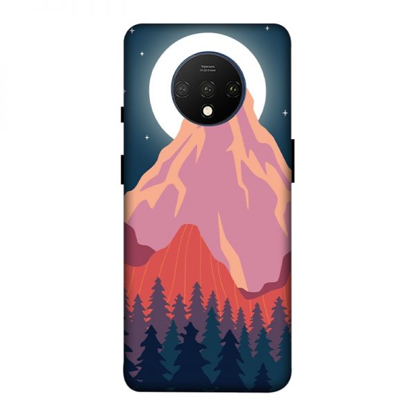 Big Moon and the Mountain OnePlus 7T Mobile Cover