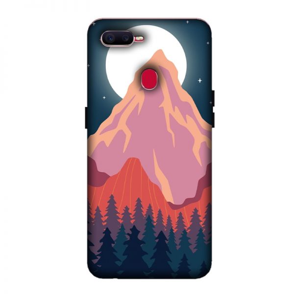 Big Moon and the Mountain Oppo F9 Mobile Cover