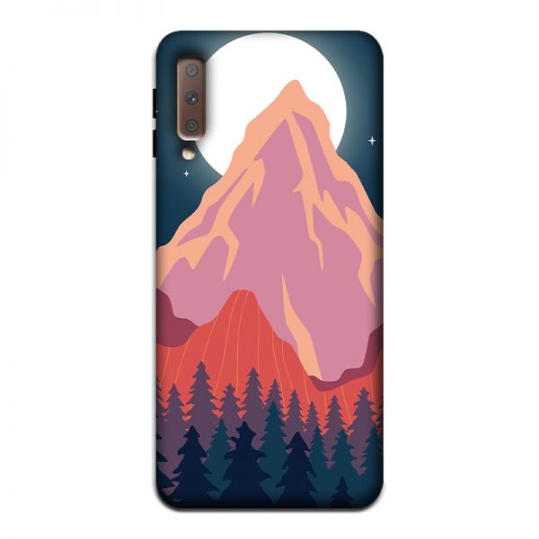 Big Moon and the Mountain Samsung A7 2018 Mobile Cover