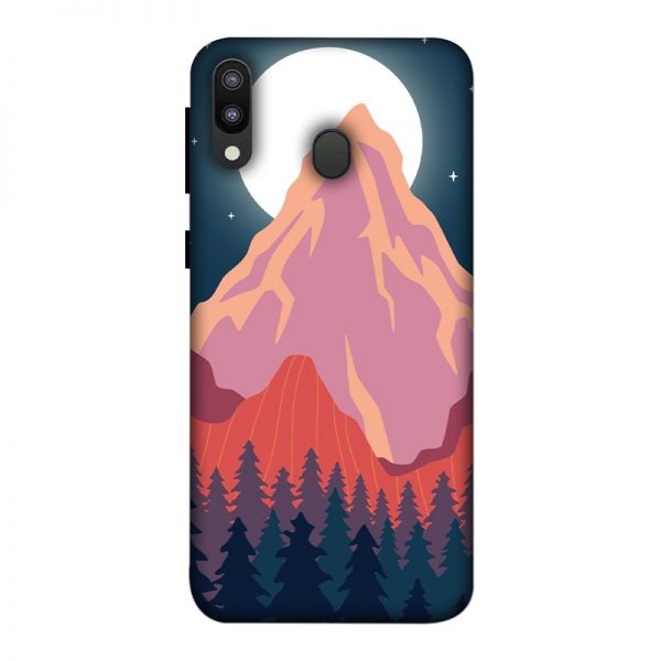 Big Moon and the Mountain Samsung M20 Mobile Cover