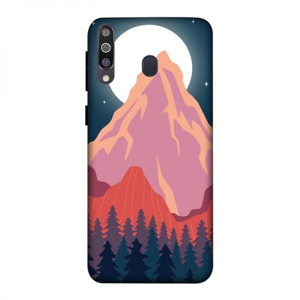 Big Moon and the Mountain Samsung M30 Mobile Cover