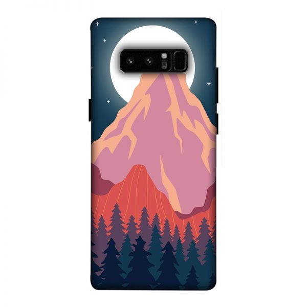 Big Moon and the Mountain Samsung Galaxy Note 8 Mobile Cover