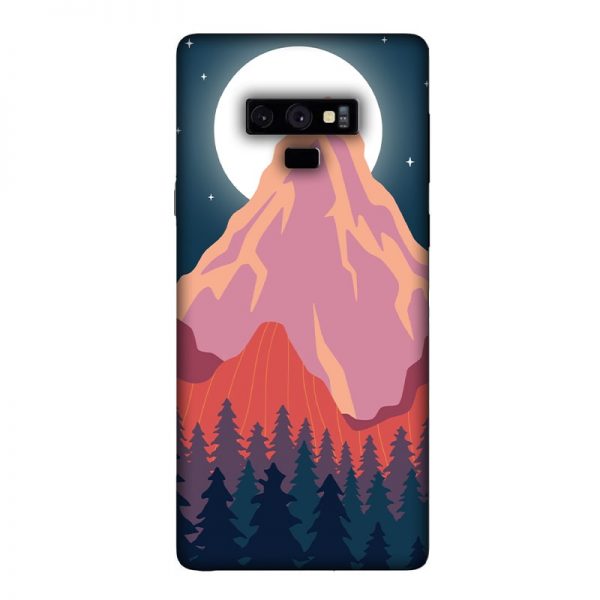 Big Moon and the Mountain Samsung Galaxy Note 9 Mobile Cover