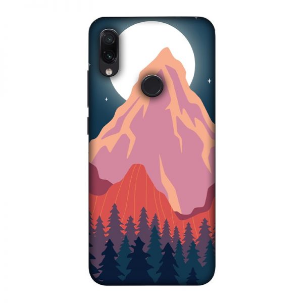 Big Moon and the Mountain Redmi Note 7 Pro Mobile Cover