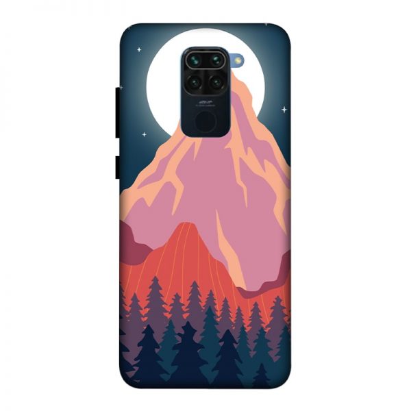 Big Moon and the Mountain Redmi Note 9 Mobile Cover