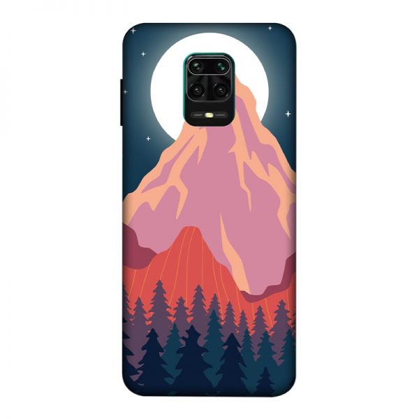 Big Moon and the Mountain Redmi Note 9 Pro Mobile Cover