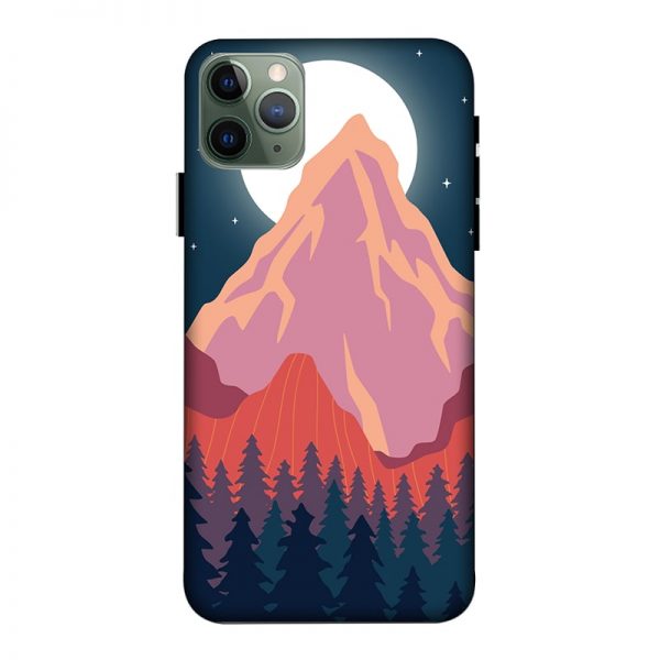 Big Moon and the Mountain iPhone 11 Pro Max Mobile Cover