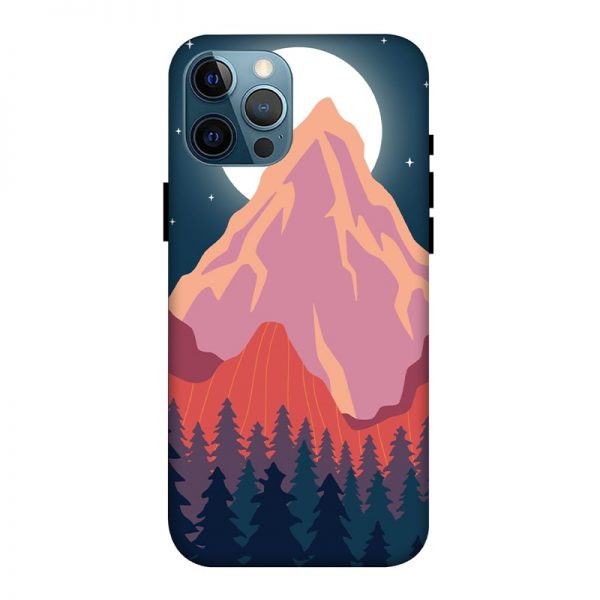 Big Moon and the Mountain iPhone 12 Pro Max Mobile Cover