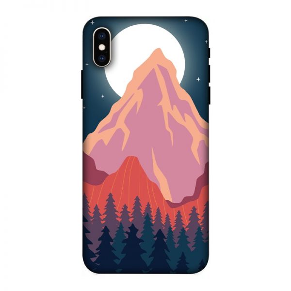 Big Moon and the Mountain iPhone XS Max Mobile Cover