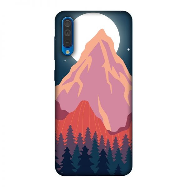 Big Moon and the Mountains Samsung A50 Mobile Cover