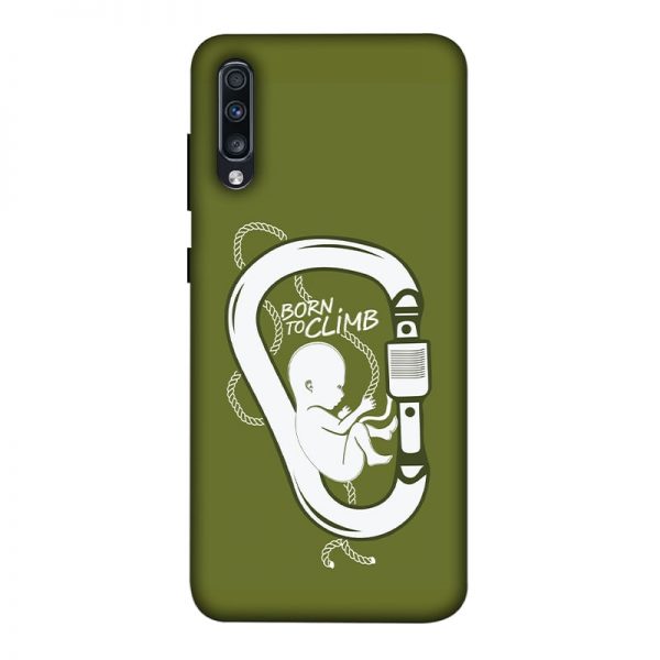 Born to Climb Samsung A70 Mobile Cover