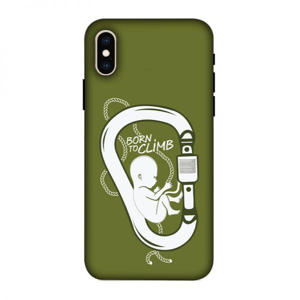 Born to Climb iPhone XS Mobile Cover