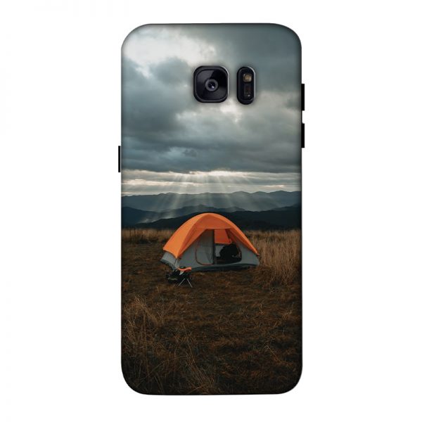 Camp and Tent Samsung Galaxy S7 Edge Mobile Cover