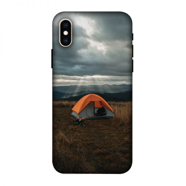 Camp and Tent iPhone XS Mobile Cover