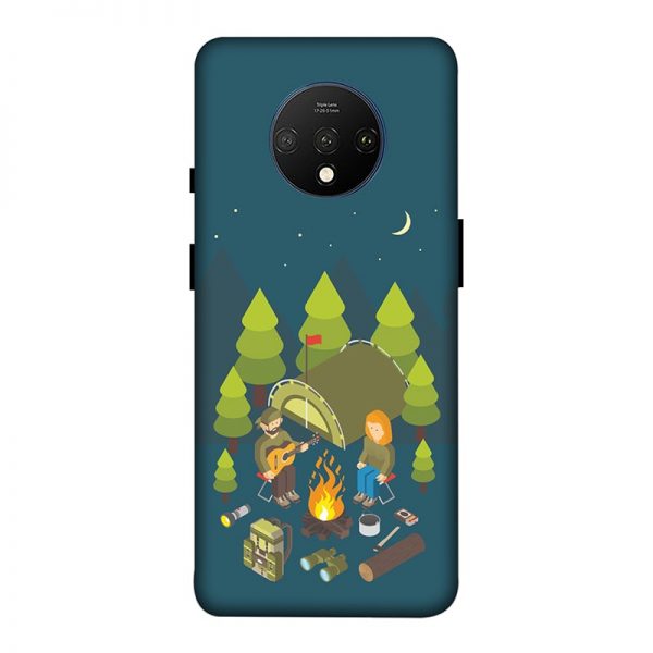 Camping Couple OnePlus 7T Mobile Cover