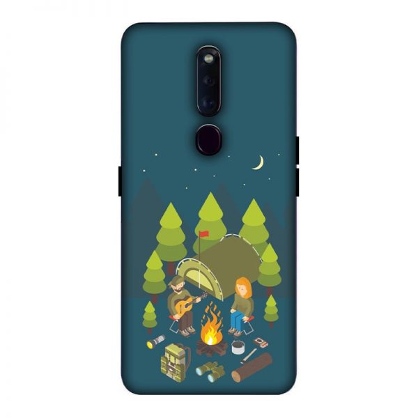 Camping Couple Oppo F11 Pro Mobile Cover