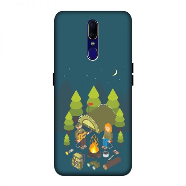 Camping Couple Oppo F11 mobile Cover