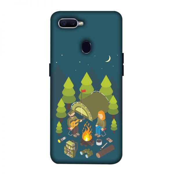 Camping Couple Oppo F9 Pro Mobile Cover