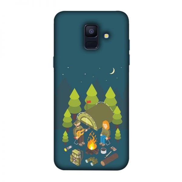 Camping Couple Samsung Galaxy A6 Mobile Cover