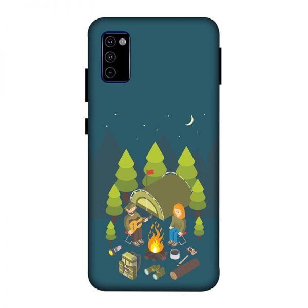 Camping Couple Samsung M51 Mobile Cover