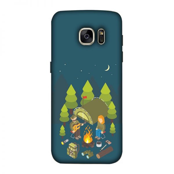 Camping Couple Samsung Galaxy S7 Mobile Cover
