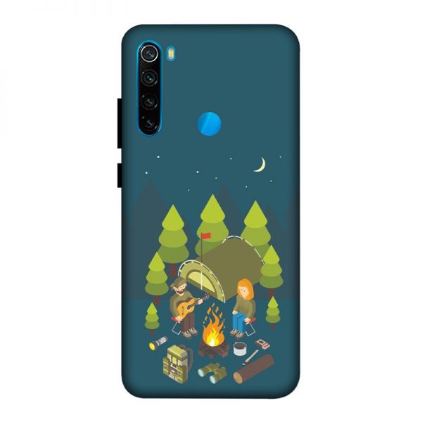 Camping Couple Redmi Note 8 Mobile Cover