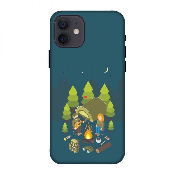 Camping Couple iPhone 12 Mobile Cover