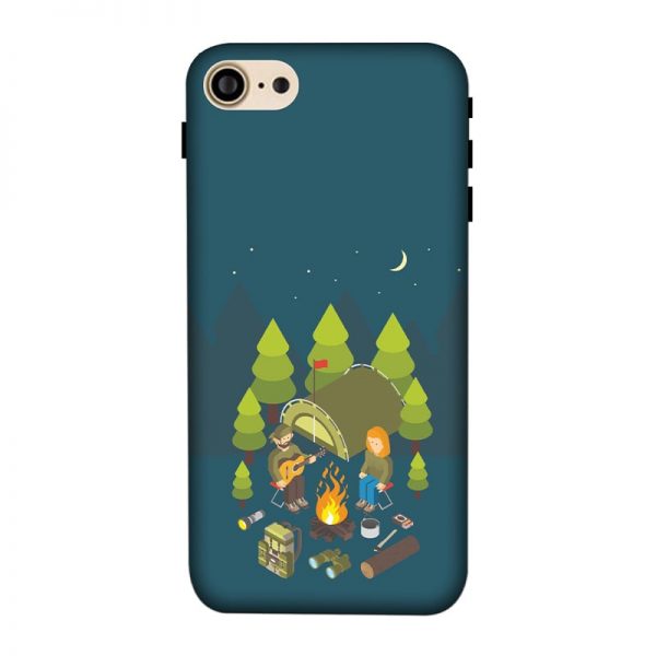 Camping Couple iPhone 8 Mobile Cover