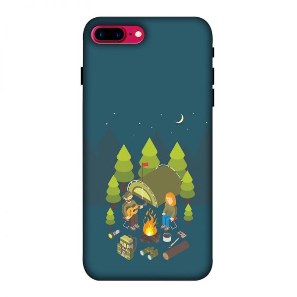 Camping Couple iPhone 8 Plus Mobile Cover