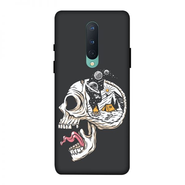Camping in Head OnePlus 8 Mobile Cover
