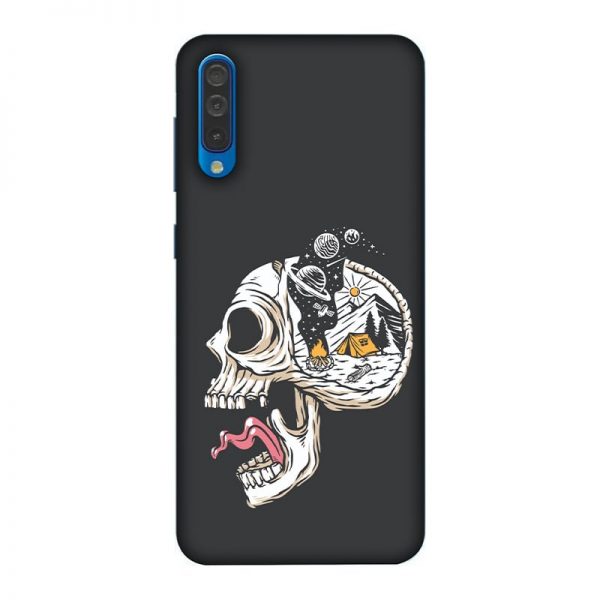 Camping in Head Samsung A50 Mobile Cover