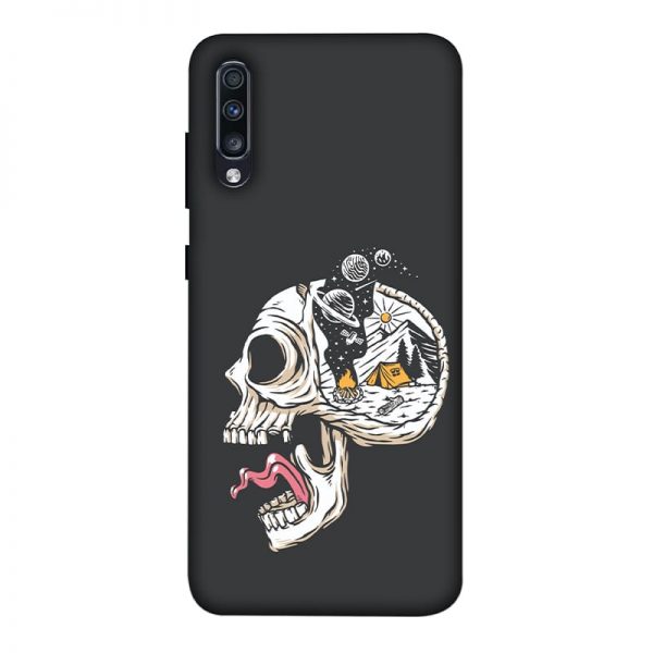 Camping in Head Samsung A70 Mobile Cover