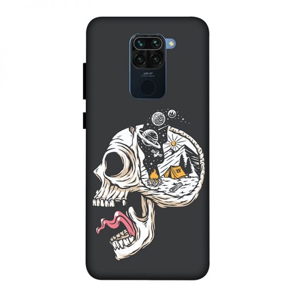 Camping in Head Redmi Note 9 Mobile Cover