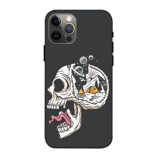 Camping in Head iPhone 12 Pro Mobile Cover