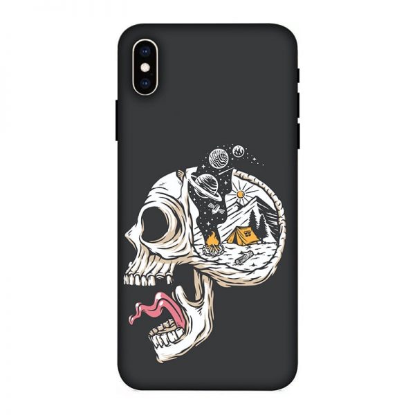 Camping in Head iPhone XS Max Mobile Cover