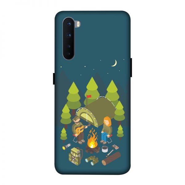 Camping Couple OnePlus Nord Mobile Cover