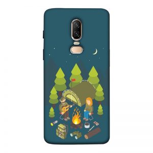 Couple Camping OnePlus 6 Mobile Cover