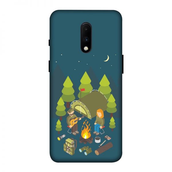 Couple Camping OnePlus 7 Mobile Cover