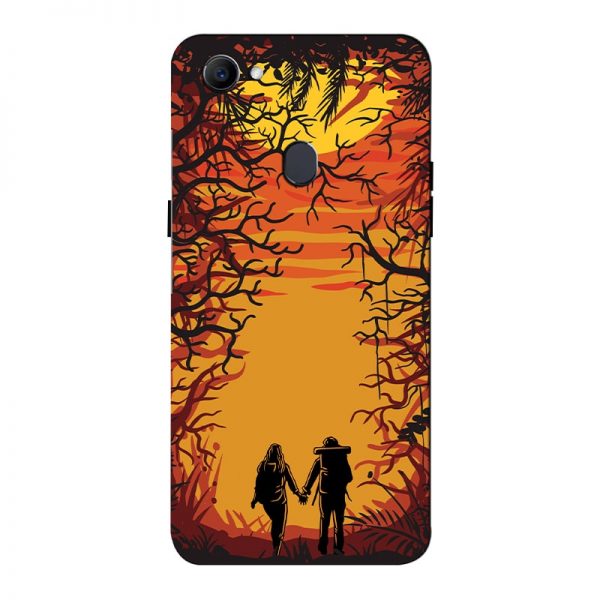 Couple In Forest Oppo F7 Mobile Cover