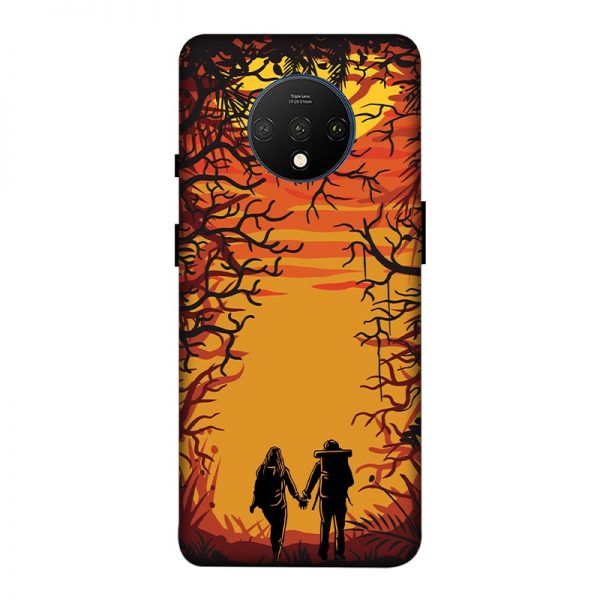 Couple in Forest OnePlus 7T Mobile Cover
