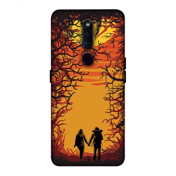 Couple in Forest Oppo F11 Pro Mobile Cover