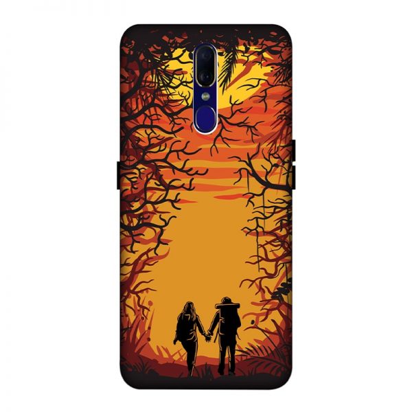 Couple in Forest Oppo F11 mobile Cover