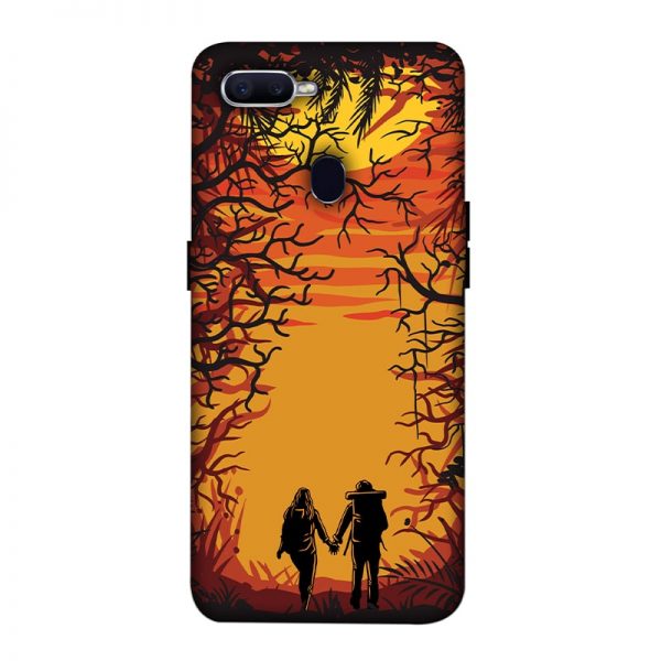 Couple in Forest Oppo F9 Pro Mobile Cover