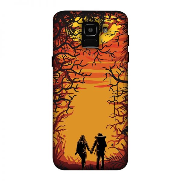 Couple in Forest Samsung J6 Mobile Cover