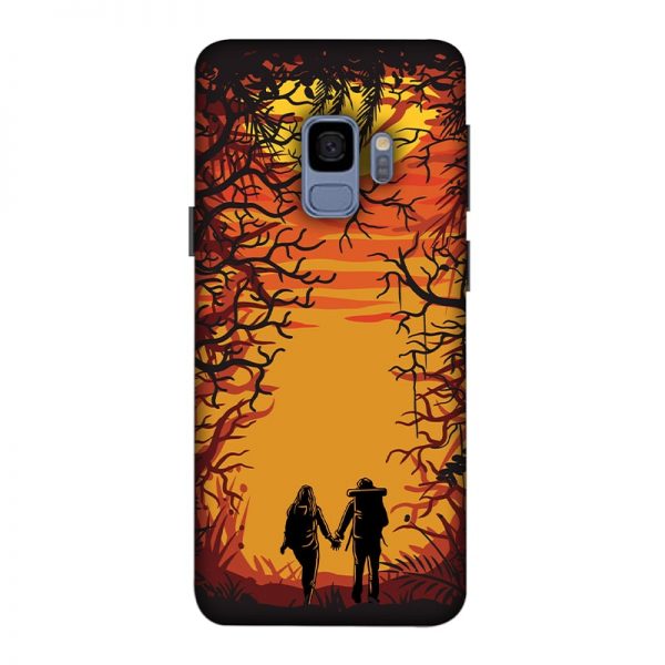Couple in Forest Samsung Galaxy S9 Mobile Cover