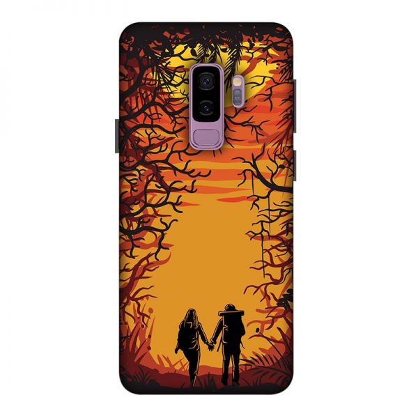 Couple in Forest Samsung Galaxy S9 Plus mobile Cover